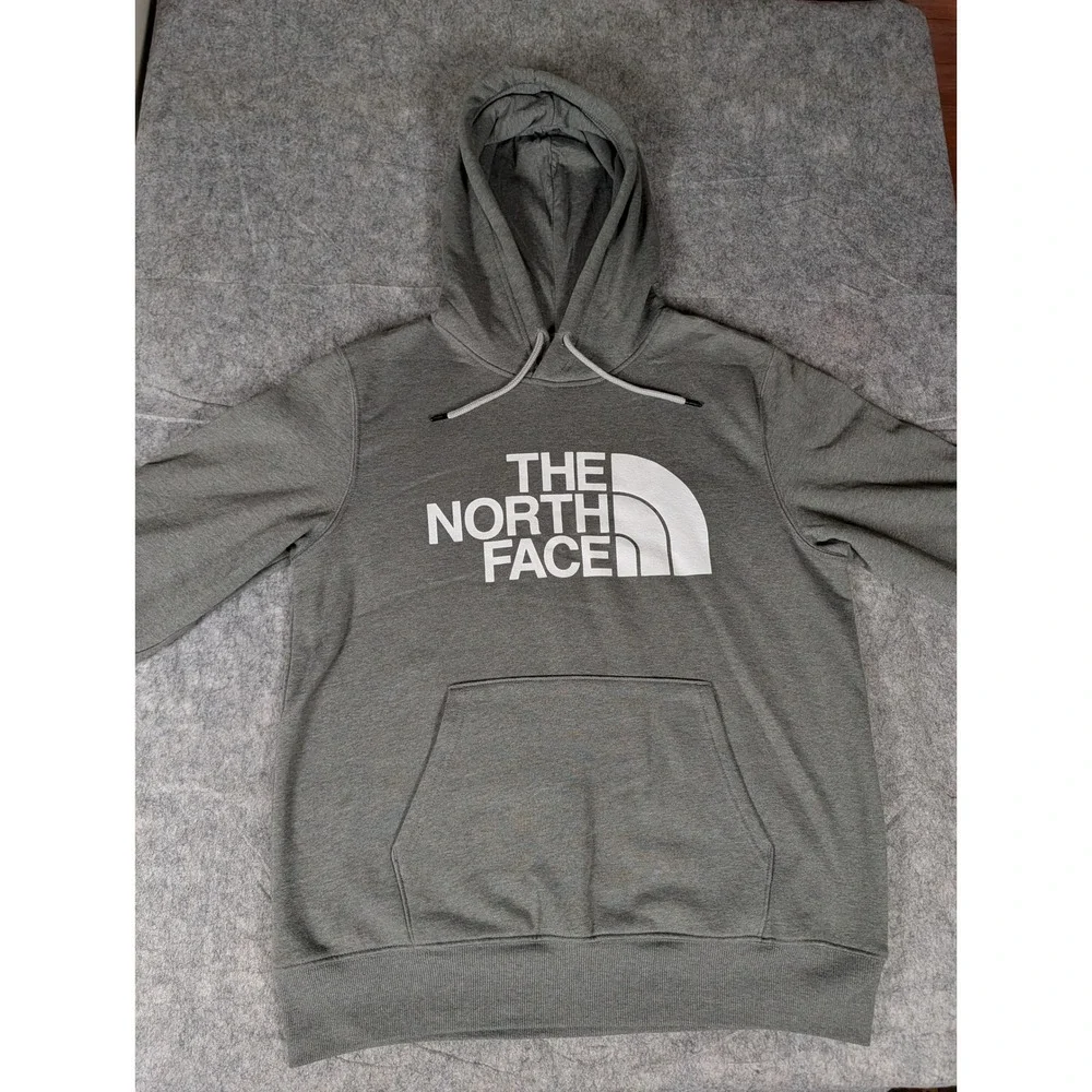 The North Face Mens Grey Half Dome Logo Pullover Hoodie Sweatshirt NF0A352D